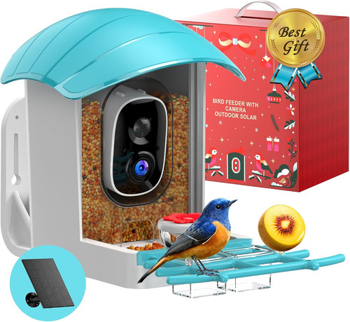 Smart solar bird feeder with - smart,